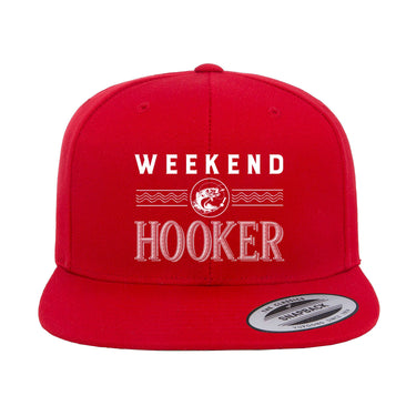 Weekend Hooker Embroidered Flat Bill Cap